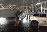 Chuva causa deslizamento em Florianópolis e alaga Joinville